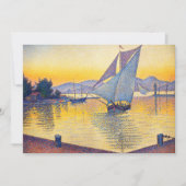 Paul Signac - The Port at Sunset, Opus 236 Kaart (Voorkant)