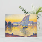 Paul Signac - The Port at Sunset, Opus 236 Kaart (Staand voorkant)