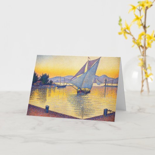 Paul Signac - The Port at Sunset, Opus 236 Kaart (Gele Bloem)