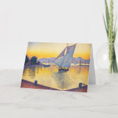 Paul Signac - The Port at Sunset, Opus 236 Kaart (Voorkant)