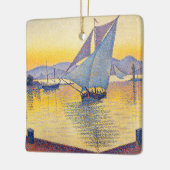 Paul Signac - The Port at Sunset, Opus 236 Keramisch Ornament (Links)