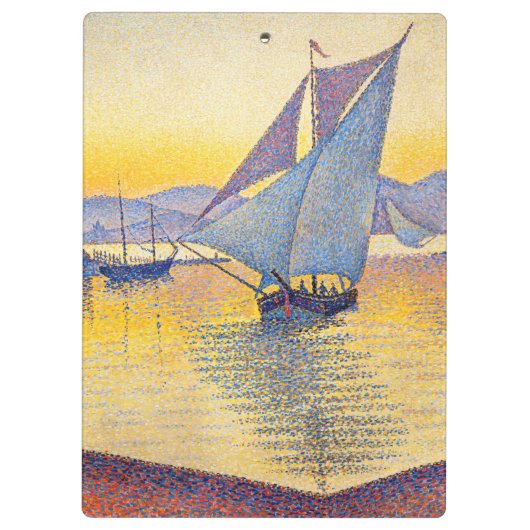 Paul Signac - The Port at Sunset, Opus 236 Klembord (Achterkant)
