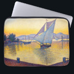 Paul Signac - The Port at Sunset, Opus 236 Laptop Sleeve<br><div class="desc">The Port at Sunset,  Opus 236 (Saint-Tropez) / Le Port au soleil couchant,  Opus 236 (Saint-Tropez) - Paul Signac,  Oil on Canvas,  1892</div>