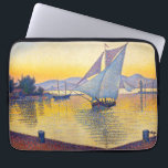 Paul Signac - The Port at Sunset, Opus 236 Laptop Sleeve<br><div class="desc">The Port at Sunset, Opus 236 (Saint-Tropez) / Le Port au soleil couchant, Opus 236 (Saint-Tropez) - Paul Signac, Oil on Canvas, 1892</div>