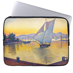 Paul Signac - The Port at Sunset, Opus 236 Laptop Sleeve