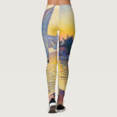 Paul Signac - The Port at Sunset, Opus 236 Leggings (Achterkant)