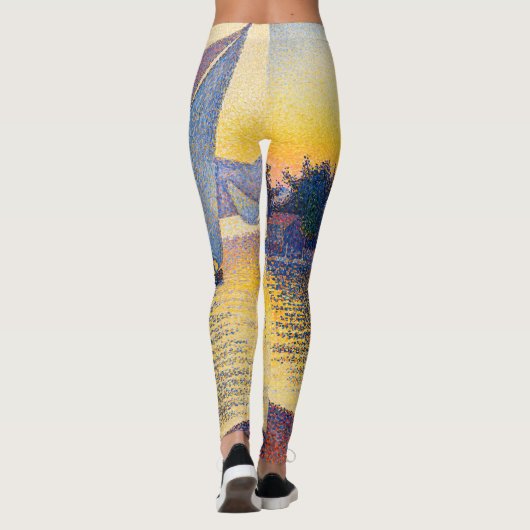Paul Signac - The Port at Sunset, Opus 236 Leggings (Achterkant)