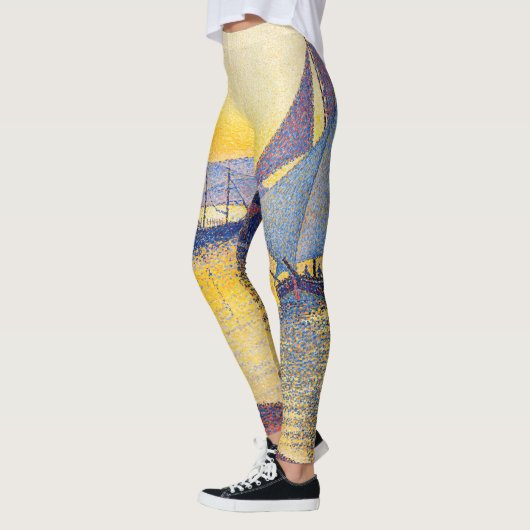 Paul Signac - The Port at Sunset, Opus 236 Leggings (Links)