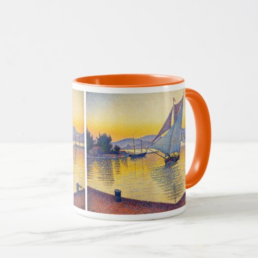 Paul Signac - The Port at Sunset, Opus 236 Mok (Voorkant rechts)