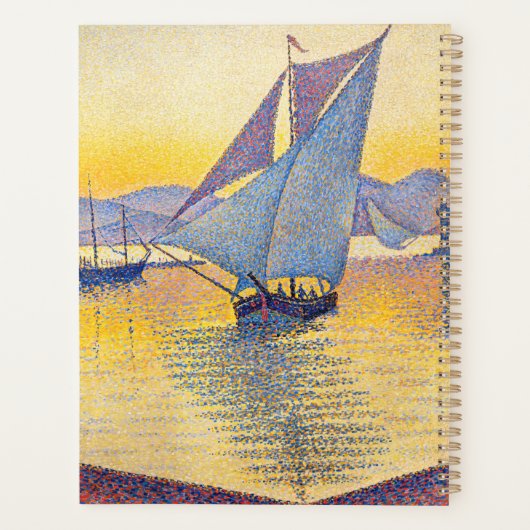 Paul Signac - The Port at Sunset, Opus 236 Planner (Achterkant)