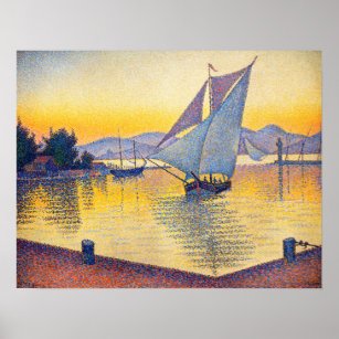 Paul Signac - The Port at Sunset, Opus 236 Poster