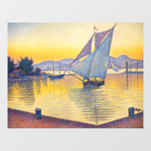 Paul Signac - The Port at Sunset, Opus 236 Raamsticker