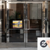 Paul Signac - The Port at Sunset, Opus 236 Raamsticker (Kantoordeur)