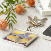 Paul Signac - The Port at Sunset, Opus 236 Sleutelhanger (Zijkant)