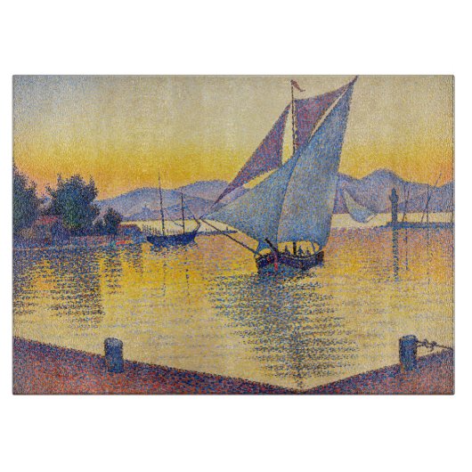 Paul Signac - The Port at Sunset, Opus 236 Snijplank (Voorkant)