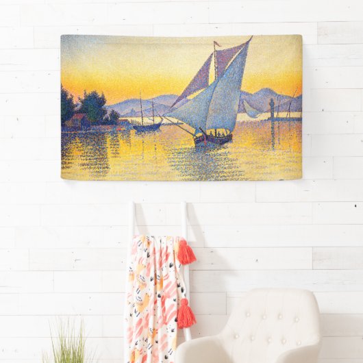 Paul Signac - The Port at Sunset, Opus 236 Spandoek (Insitu)