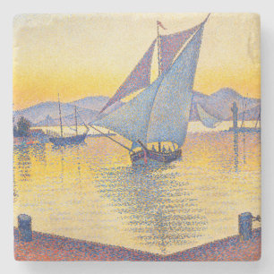 Paul Signac - The Port at Sunset, Opus 236 Stenen Onderzetter