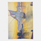 Paul Signac - The Port at Sunset, Opus 236 Theedoek (Verticaal)