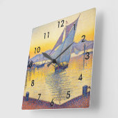 Paul Signac - The Port at Sunset, Opus 236 Vierkante Klok (Hoek)