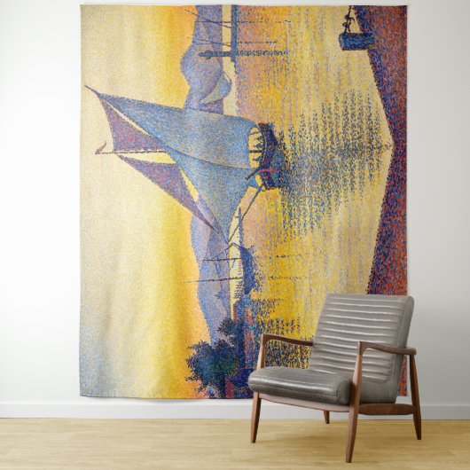 Paul Signac - The Port at Sunset, Opus 236 Wandkleed (In situ)