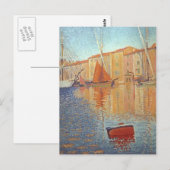 Paul Signac - The Red Buoy, Saint Tropez Briefkaart (Voorkant / Achterkant)