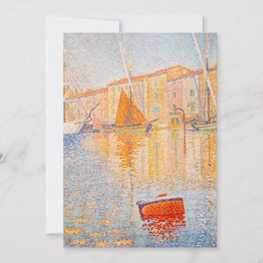 Paul Signac - The Red Buoy, Saint-Tropez Kaart (Voorkant)