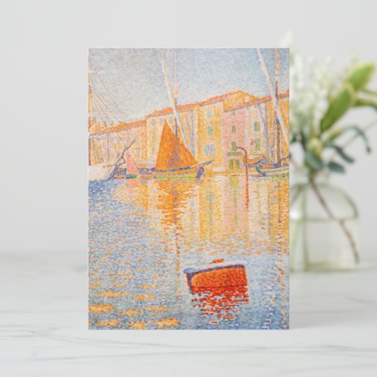 Paul Signac - The Red Buoy, Saint-Tropez Kaart (Staand voorkant)