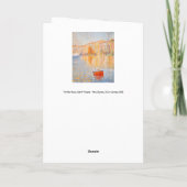 Paul Signac - The Red Buoy, Saint-Tropez Kaart (Achterkant)