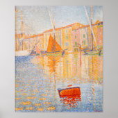 Paul Signac - The Red Buoy, Saint-Tropez Poster (Voorkant)
