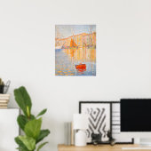Paul Signac - The Red Buoy, Saint-Tropez Poster (Thuiskantoor)