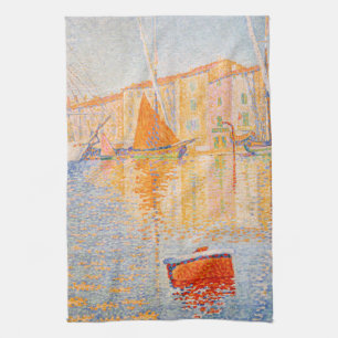 Paul Signac - The Red Buoy, Saint-Tropez Theedoek