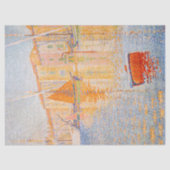 Paul Signac - The Red Buoy, Saint-Tropez Tissuepapier (Voorkant)