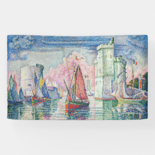 Paul Signac - Toegang tot de haven van La Rochelle Spandoek