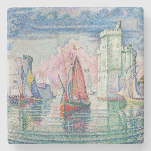Paul Signac - Toegang tot de haven van La Rochelle Stenen Onderzetter