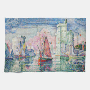 Paul Signac - Toegang tot de haven van La Rochelle Theedoek