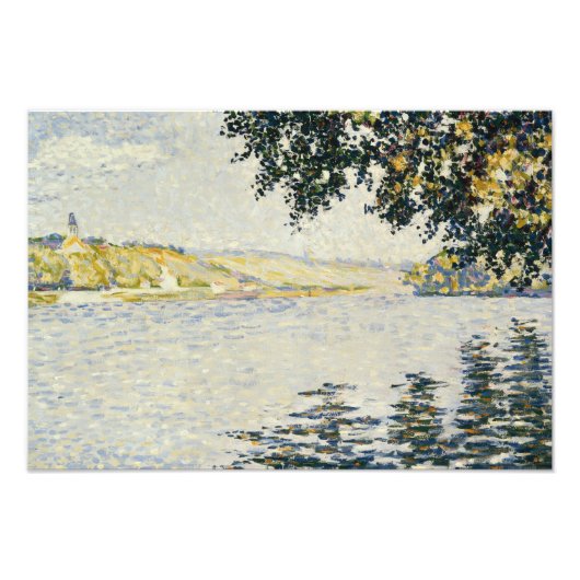 Paul Signac - Uitzicht van de Seine bij Herblay Foto Afdruk (Voorkant)