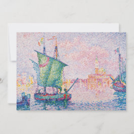 Paul Signac - Venetië, de roze wolk Bedankkaart