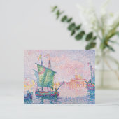 Paul Signac - Venetië, De Roze Wolk Briefkaart (Staand voorkant)