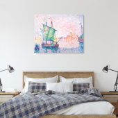 Paul Signac - Venetië, de roze wolk Canvas Afdruk (Insitu (Slaapkamer))