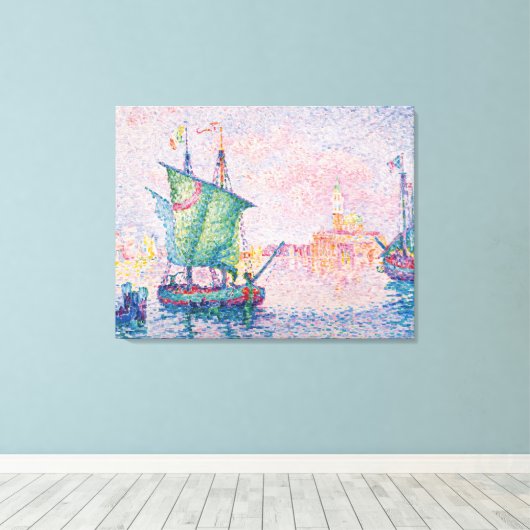 Paul Signac - Venetië, de roze wolk Canvas Afdruk (Insitu (Houten vloer))