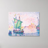 Paul Signac - Venetië, de roze wolk Canvas Afdruk (Voorkant)