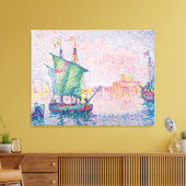 Paul Signac - Venetië, de roze wolk Canvas Afdruk (Insitu (Woonkamer))