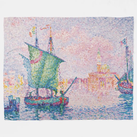 Paul Signac - Venetië, de roze wolk Fleece Deken (Voorkant (Horizontaal))