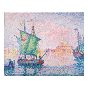 Paul Signac - Venetië, de roze wolk Foto Afdruk