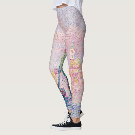 Paul Signac - Venetië, de roze wolk Leggings (Links)