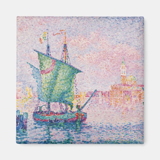 Paul Signac - Venetië, de roze wolk Magneet (Voorkant)