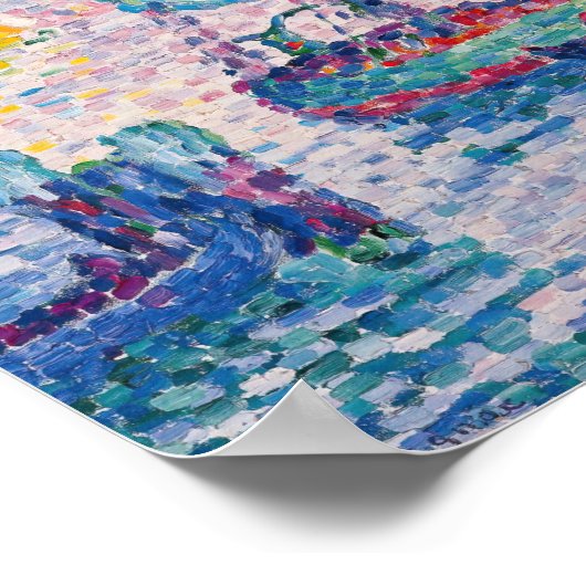 Paul Signac - Venetië, De Roze Wolk Poster (Hoek)