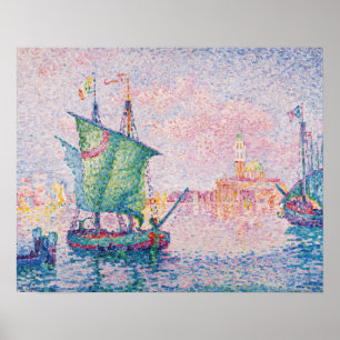 Paul Signac - Venetië, De Roze Wolk Poster