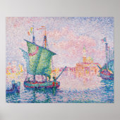 Paul Signac - Venetië, De Roze Wolk Poster (Voorkant)