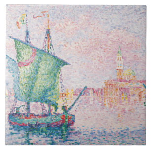 Paul Signac - Venetië, de roze wolk Tegeltje